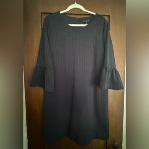 Banana Republic | Navy Sheath Dress w/ Ruffled Sleeves Women’s Large
